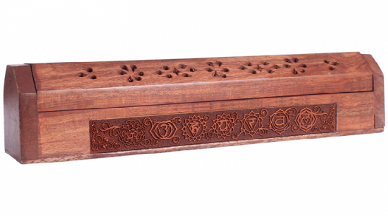 Røkelsesholder 7 Chakra - Incense burner and seven chakra's box