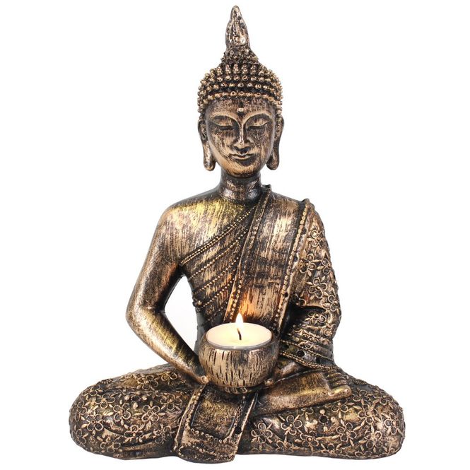 Hovedbilde Buddha sittende - Telysholder ...