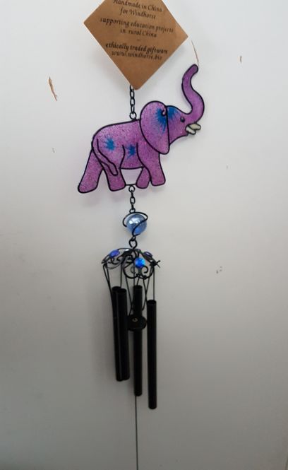 Hovedbilde Vindspill Elefant Rosa - ...