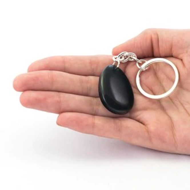 Hovedbilde Nøkkelring - Jaspis Sort - ...
