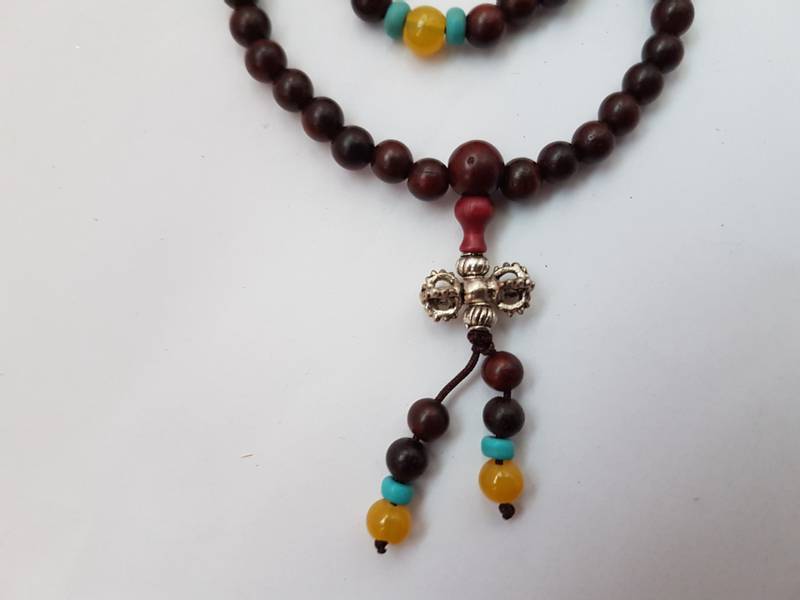 Mala Rosentre - Mala Rosewood 108 beads with decoration beads 6m