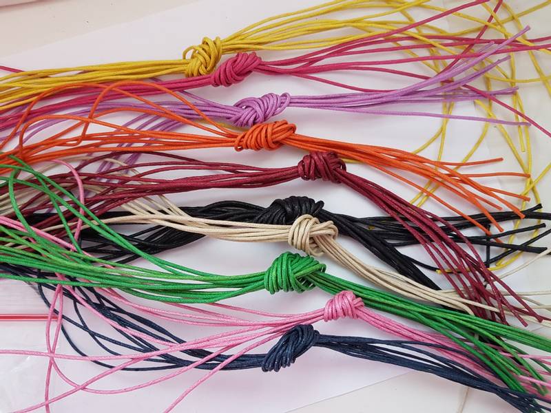 Waxcord til smykker og krystaller 1m
