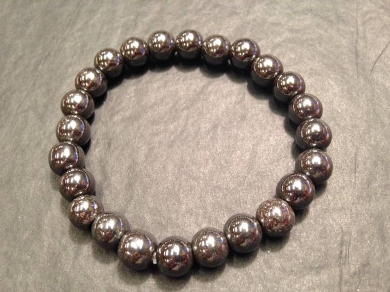 Armbånd Hematitt 6mm kulearmbånd