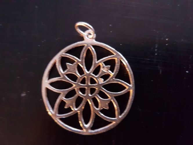 Hovedbilde Anheng Mandala 8 petals sølv