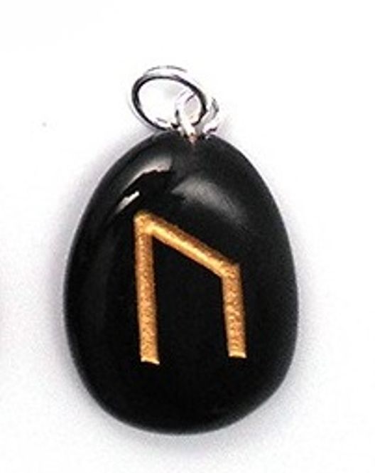 Hovedbilde Runesmykke Obsidian - Ur
