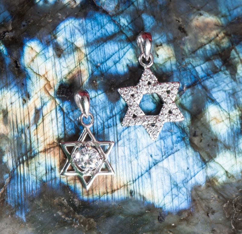 Hexagram - Crystal-Hexagram 925 Sterling Silver