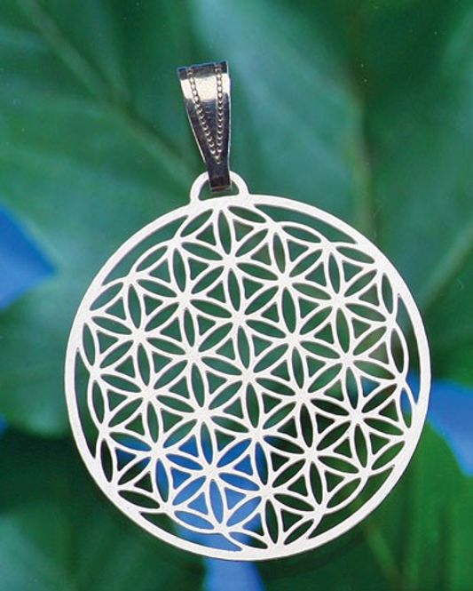 Hovedbilde Flower of life silver plated ...