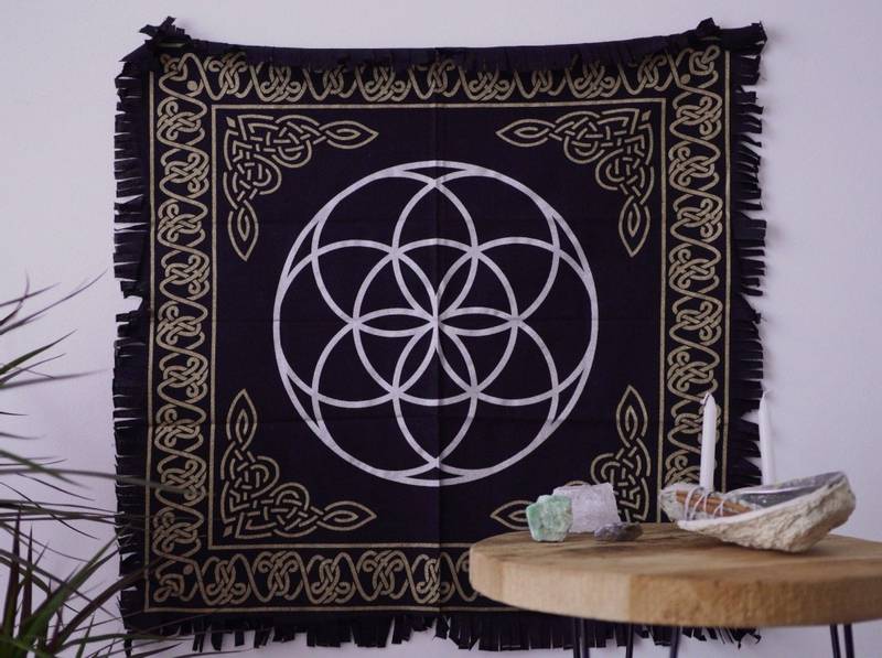 Alterduk Livets Frø - Altar Cloth Cotton Seed of Life