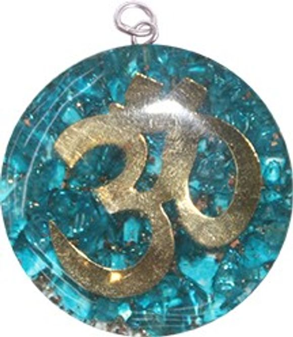 Hovedbilde Orgonite Blå Topas med Ohm - ...