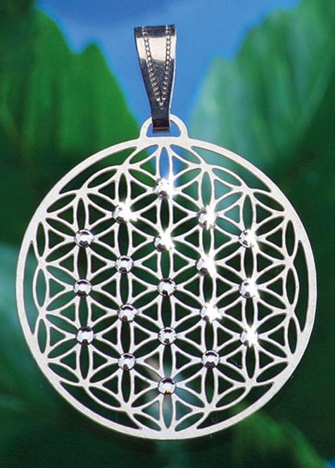 Hovedbilde Flower of life silver plated  ...