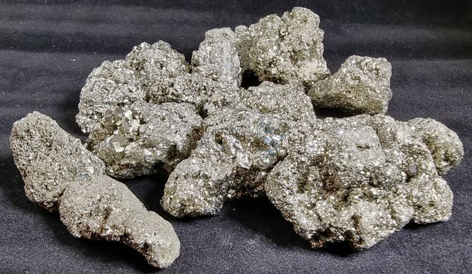 Hovedbilde pyritt - pyrite rå L